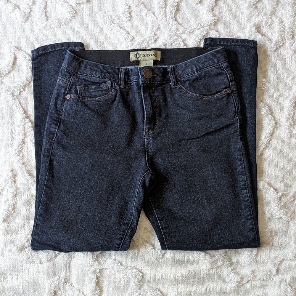 Democracy low rise skinny jeans, size 4